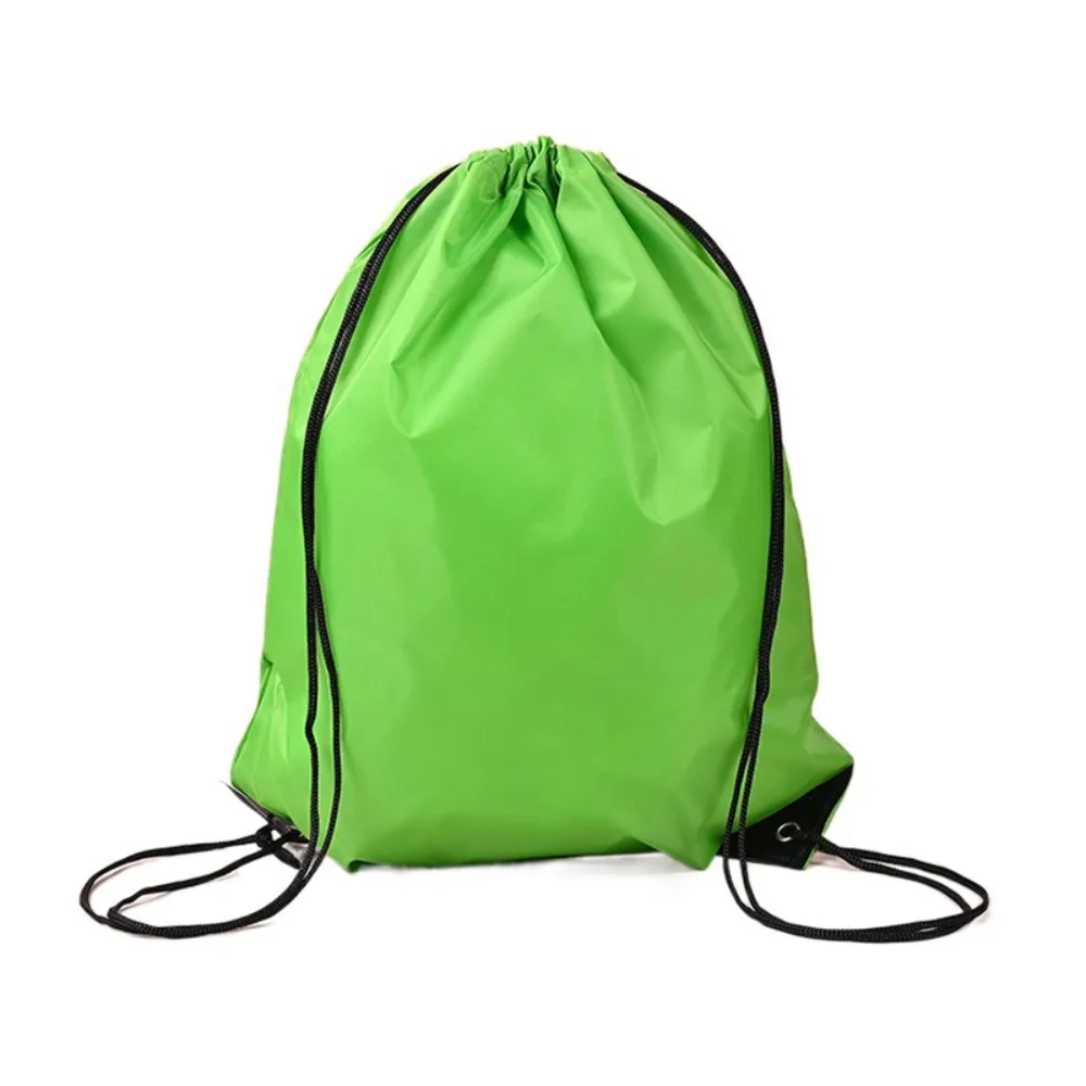 Practical Polyester Drawstring Bags Waterproof Foldable Sports Bag Portable Multicolour Shopping Pouch For Travel Swimming Gym