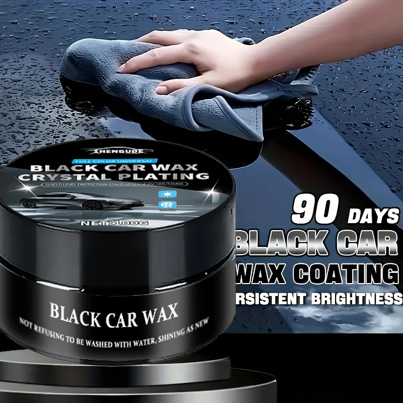 Premium Car Wax - Provides Deep Shine, Removes Scratches, Offers Long-Lasting Protection for Black Cars, Easy to Use