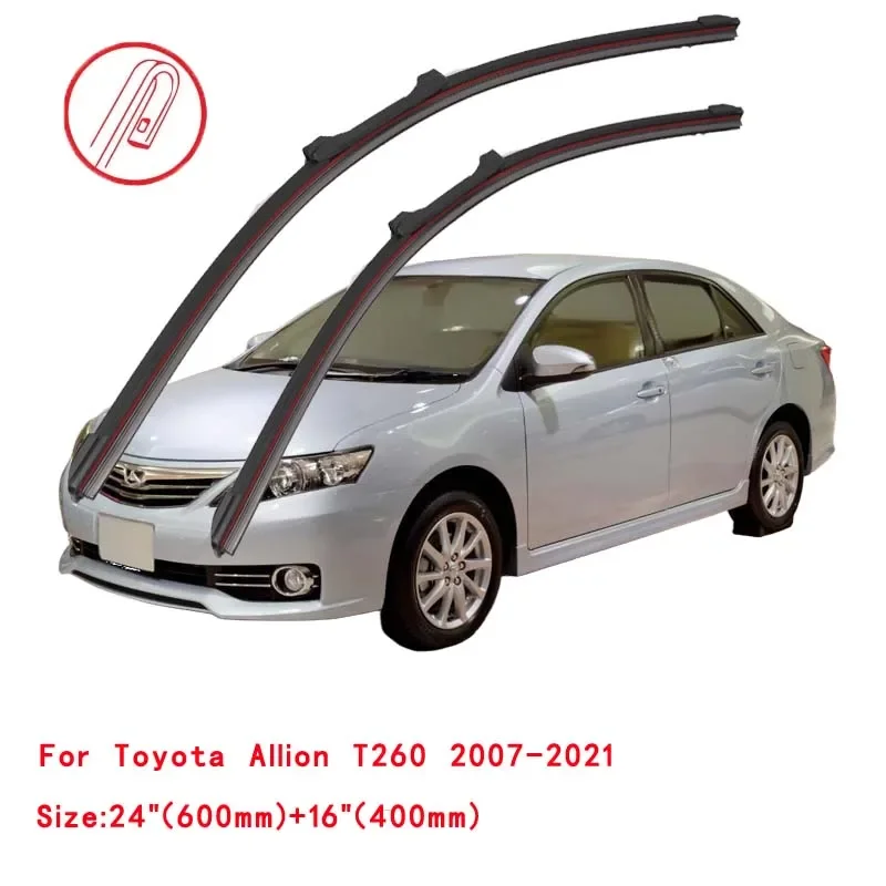 For Toyota Allion Mk2 Premio T260 2007~2022 Windscreen Windshield Windows Accessories 2021 2020 2019 2018 Car Front Wiper Blade