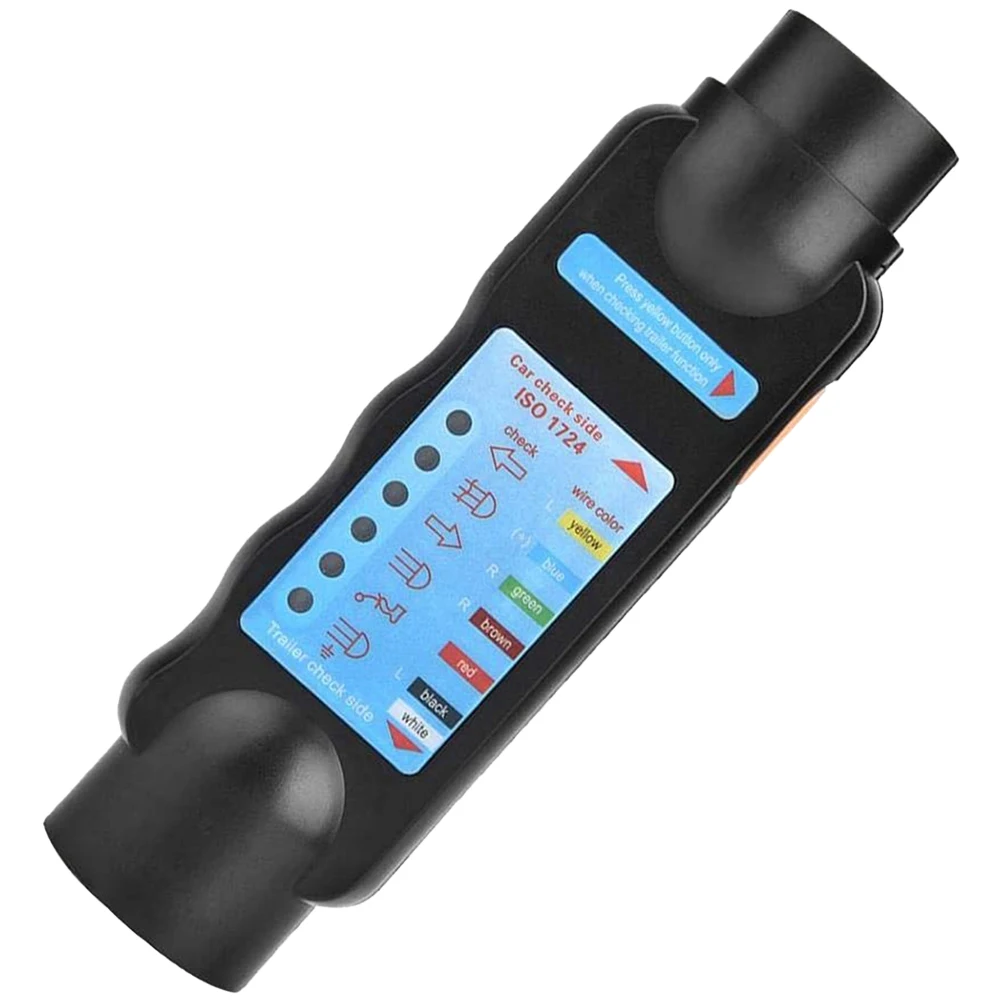 Wiring Circuit Tester Connector RV Connector Tester Plug Tool 7-Pin Wiring Circuit Light Test Tool for Car Truck Towing