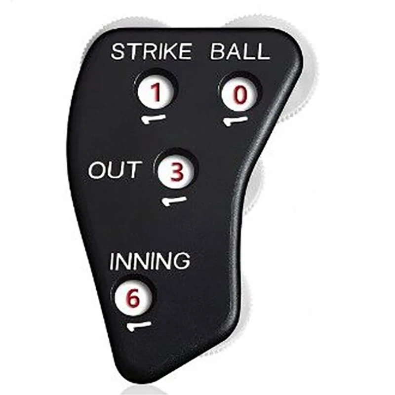 A1A2 4 Wheel Baseball Umpire Clickers Handheld Softball Game Counter Referee Indicator Baseball Clickers Comfortable Grip