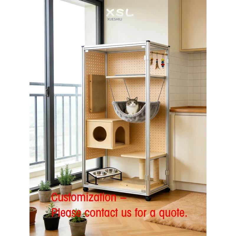 custom.Birch Marine Board Aluminum Profile Solid Wood Cage Integrated Toilet Simple Assembly Large Space Home