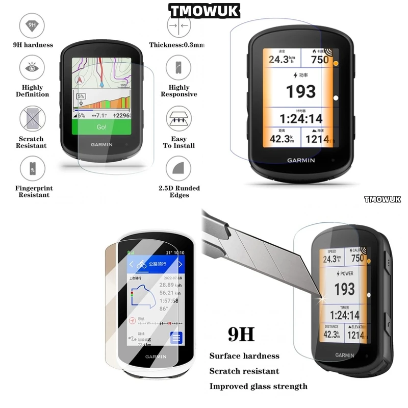 

For Garmin 820 530 1040 130 Explore2: Scratch-Proof Film, Ensures Long-Term Clarity.