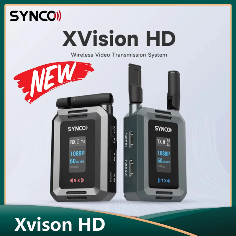 SYNCO Xvison HD نظام نقل الفيديو اللاسلكي المهنية 1080P 60fps جهاز ريسيفر استقبال وإرسال #1