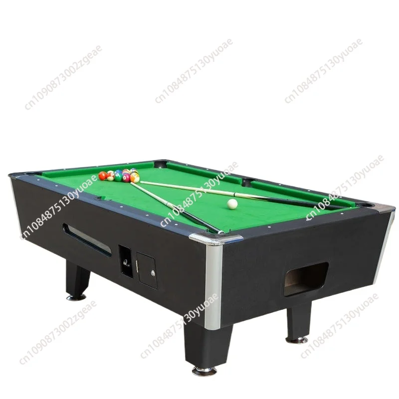 -White commercial professinal 7ft 8ft coin-operated token billiard snooker pool table with coin operated slate op mechanism