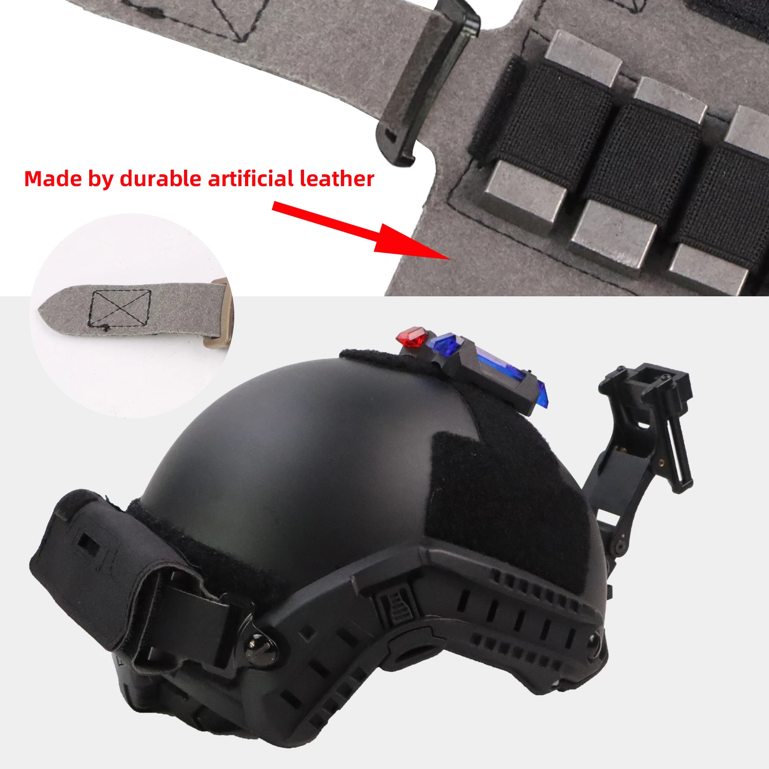 BOOIU Tactical Helmet Balancing Weight Bag Counterbalance with Five Counter Accessory Pouch for OPS Fast BJ PJ MH