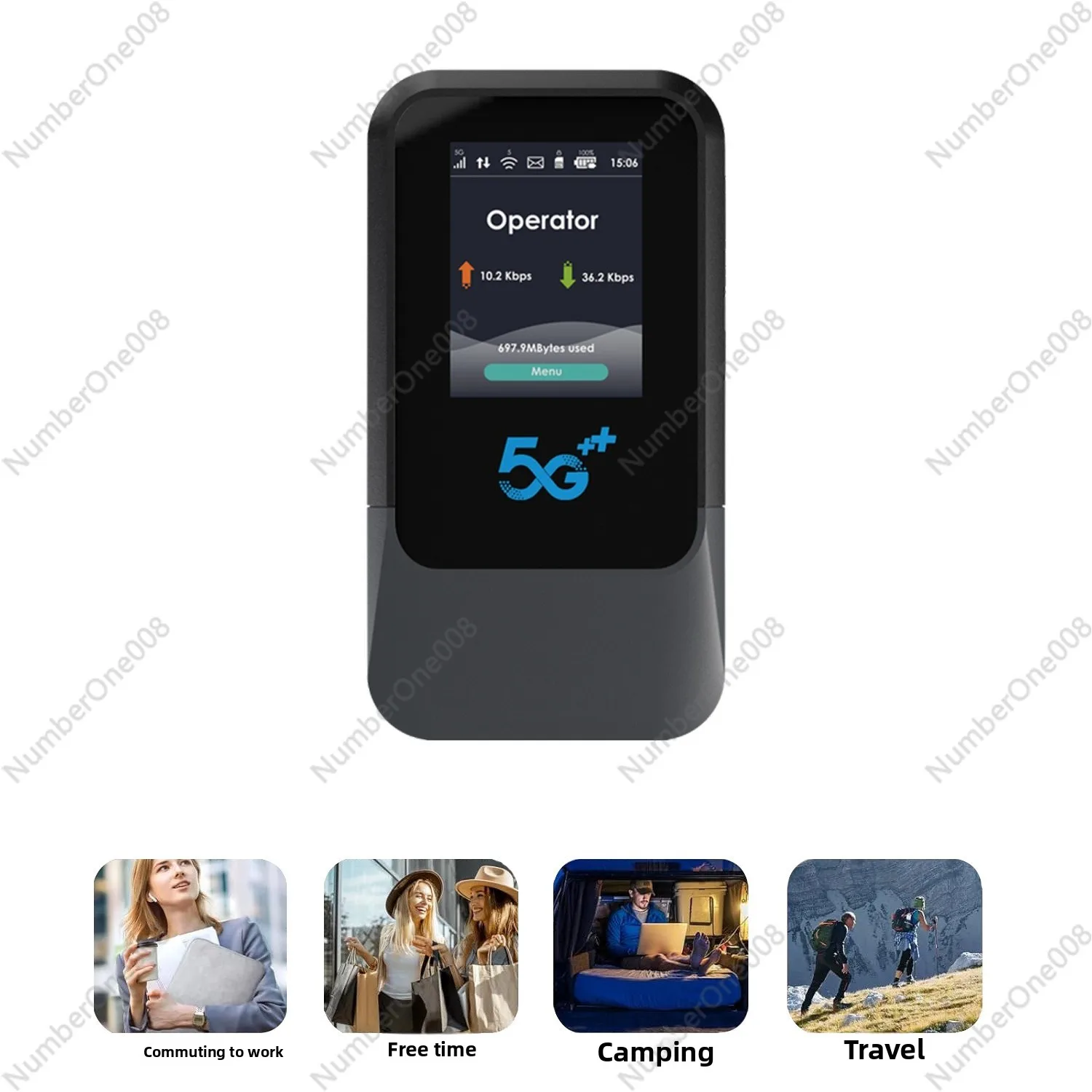 نقطة اتصال واي فاي عالمية 5G، راوتر محمول مع دعم eSIM للألعاب/البث المباشر #4