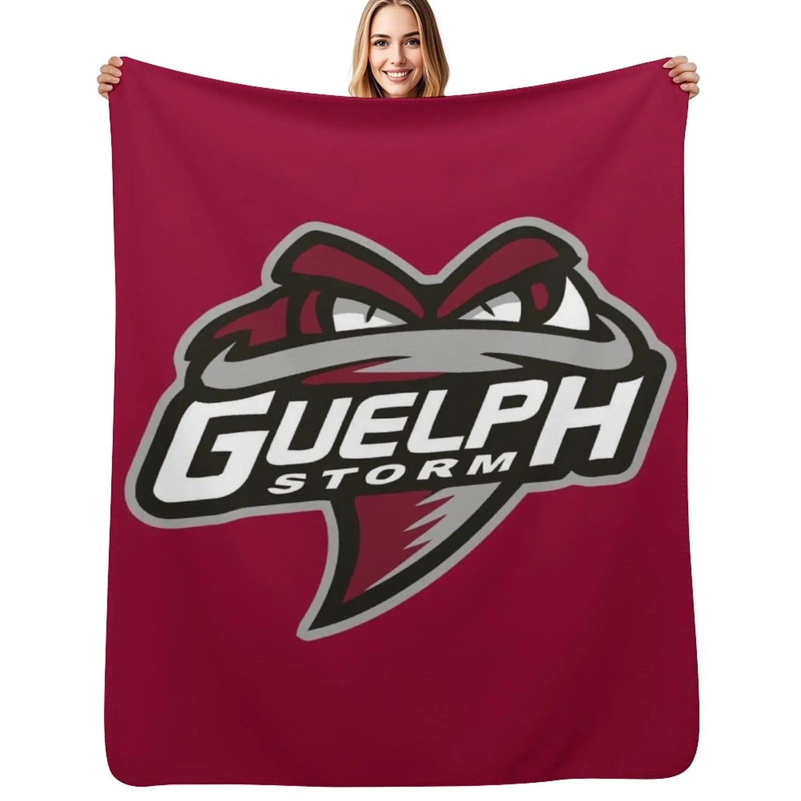 Guelph Storm Guelph Hockey Throw Blanket Hairys Warm for sofa Luxury Throw Luxury St Thins Blankets