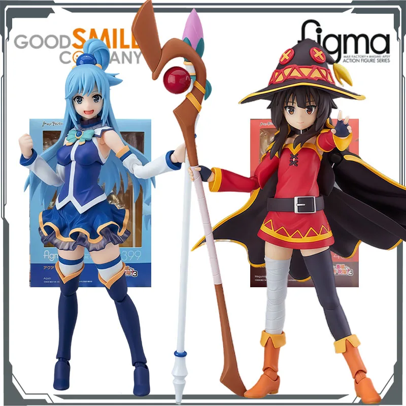 

GSC Original Figma Blessings on This Wonderful World! Aqua & Megumin Anime Action Figures Toys for Boys Christmas Gift Megumin