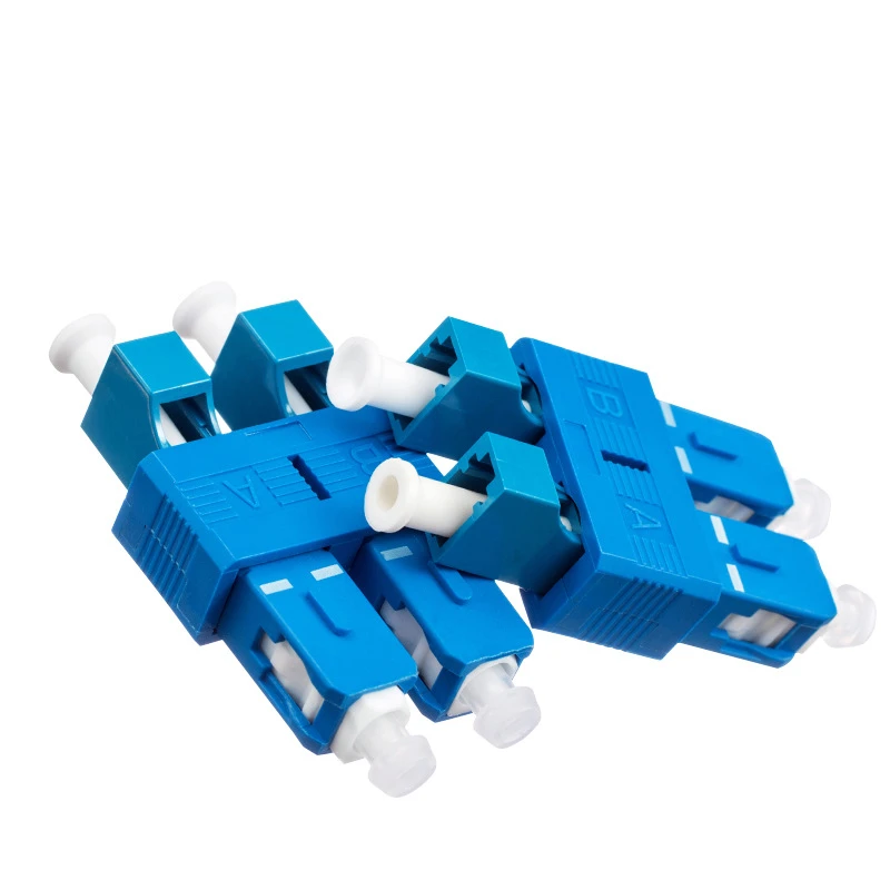 Summitek 10pcs Duplex Fiber Optic Coupler SC Male To LC Female UPC Adapter Enabling Conversion Ideal for Optical Power Meters