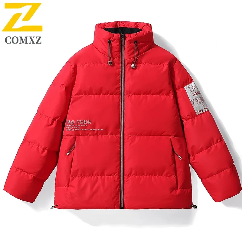 COMXZ Parker Coat Stand Collar Outdoor Hunting Cold Protection Parka Casual Streetwear Style Lightweight Autumn Winter Garment