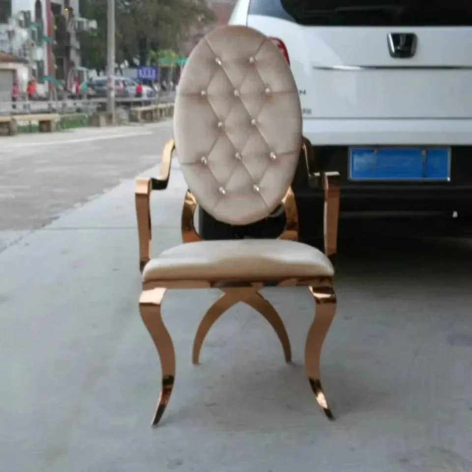 Stainless Steel Dining Chairs Modern home Furniture Simple Backrest Armchair for Kitchen Creative Casual Dining Room Chairs Z