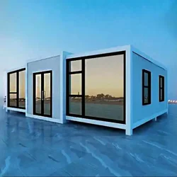 Living Granny Flat Prefabricated Villa 2 Bedroom Expandable Container House With Kitchen Solar Power Portable Homes