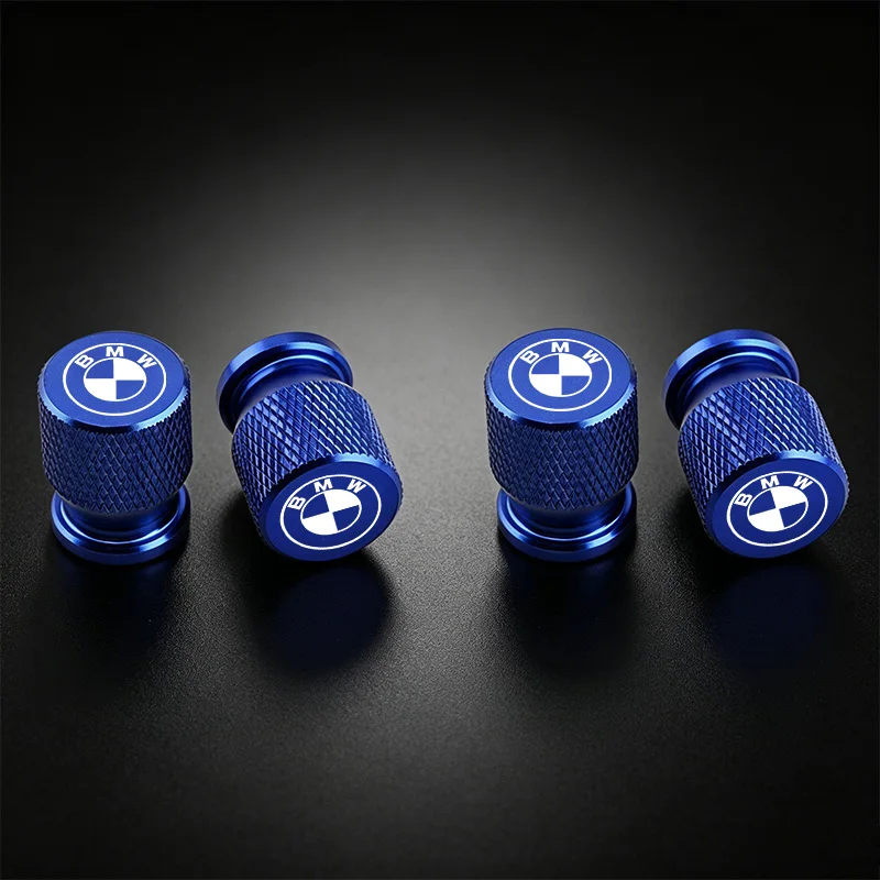 4Pcs Aluminum Car Wheel Tire Valve Caps Tyre Rim Stem Covers Airdust Waterproof For BMW 1 3 5 6 7 Series X1 X3 X4 X5 G20 G38 F48