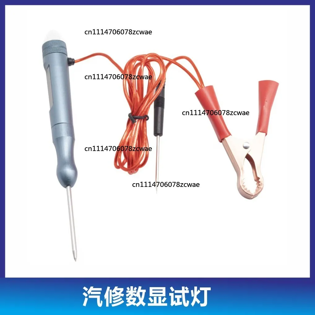 ZOCI-FOR Metal Digital Display Car Voltage Tester Pen, Bidirectional Load Circuit Test Light Auto Repair Tool