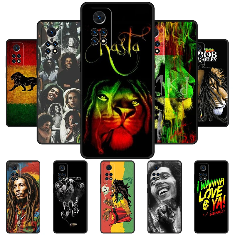 BOB MARLEY RASTA Phone Case For Redmi Note 11 EPro 11S 10 10T 9S Promax 8 Pro Xiaomi Mi 10 11 12X 12S Ultra Cover