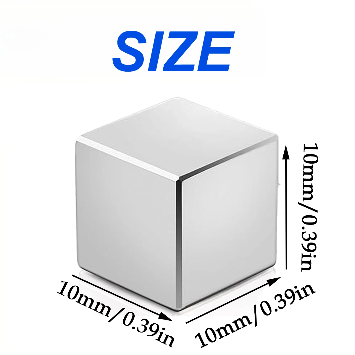 5×5×5/10×10×10mm Multi-size Square Magnetic Cubes, For Warehouse Sorting, Photo Frame Fixing, Household Ornament And Bathroom