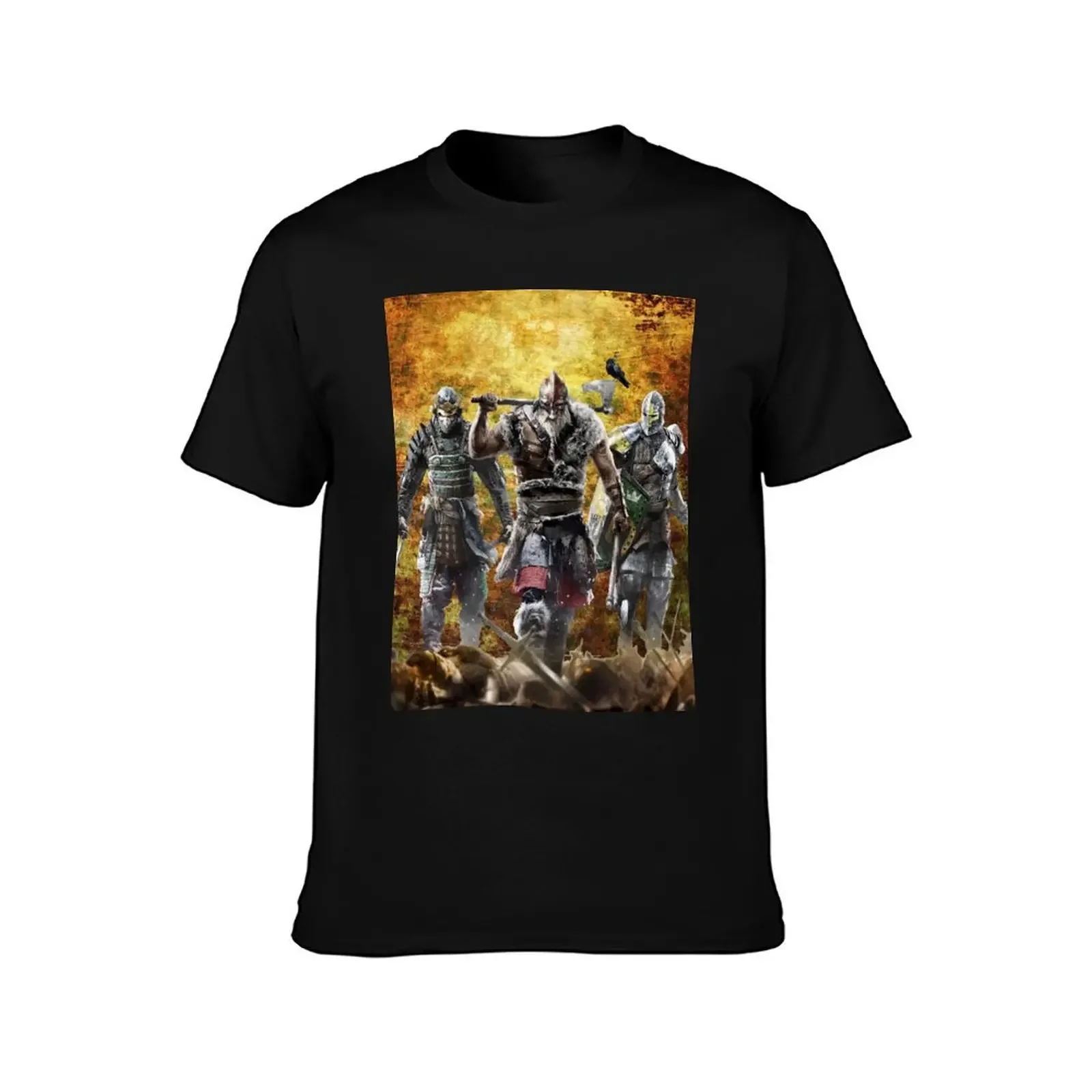 magnificent 3 warriors T-Shirt kawaii clothes vintage t shirts anime t shirts Men's clothing