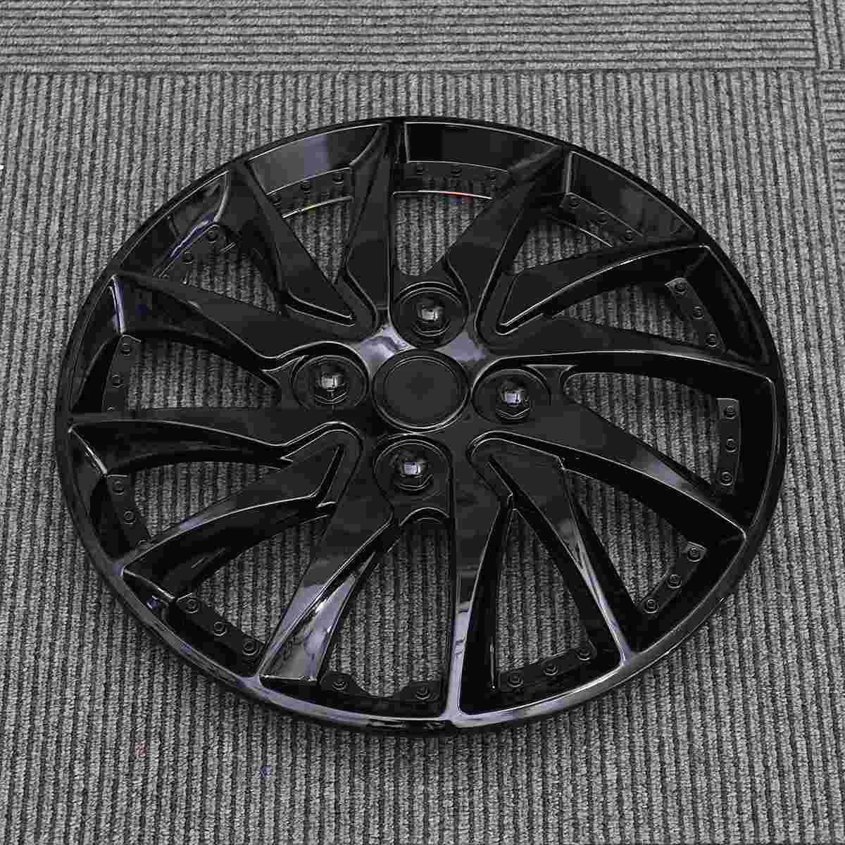 Hubcaps 14 Inch Nolitoy Black Decor Tire Hub Cap Hubcap Wheel Covers Cars 14 Inch Car Hub Auto Refit Accessory Blue Black