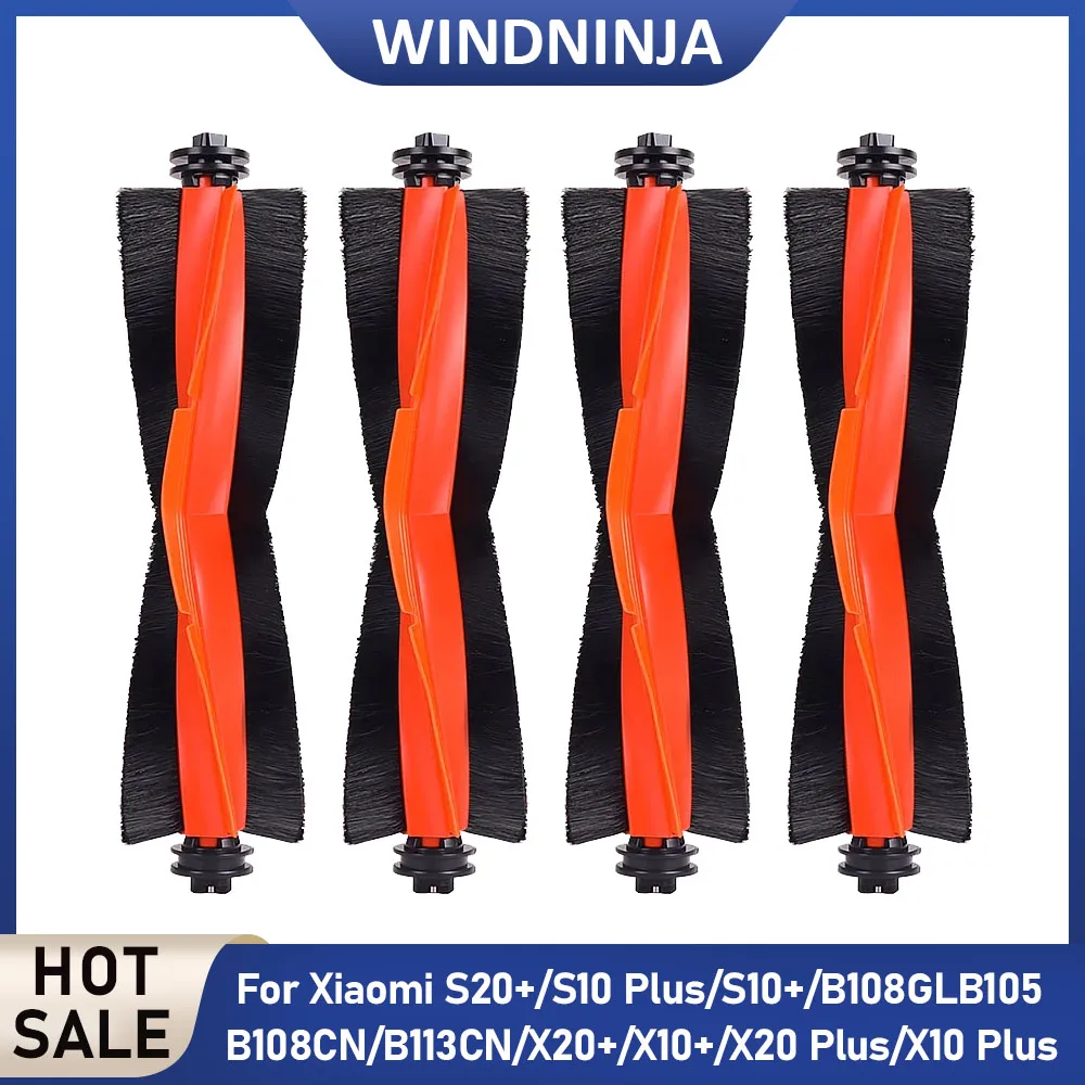 Piezas de repuesto para cepillo principal de aspiradora robot compatible con Xiaomi S10+/S10 Plus/S20+/X20+/X10+/X20/Plus/X10 Plus/B108GL/B105/B108CN/B113CN