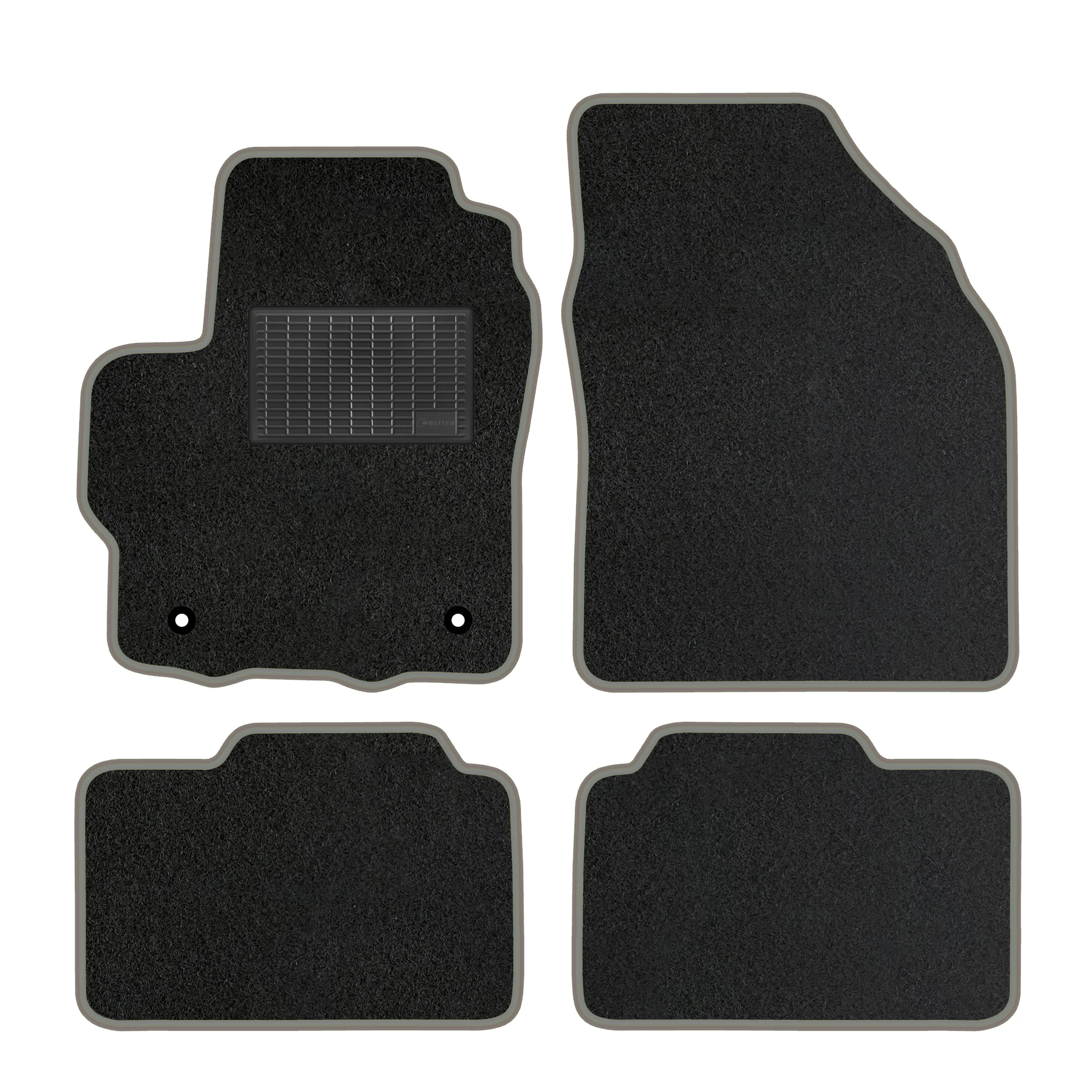 Ywaniki veloursset, grijs – geschikt voor: Suzuki Swift IV, bouwjaar 2005-2010.