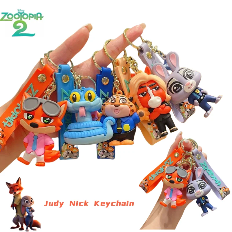 

Новый Дисней Джуди Ник аниме товары милый персонаж фигурка модель креативный каваи девчачий шарм украшение рюкзака игрушка в подарок