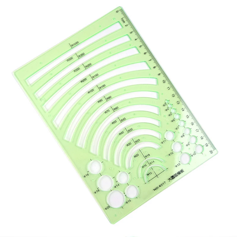 

Зеленая пластиковая стандартная линейка трафарет измерительный инструмент канцелярские принадлежности для студентов изгиб линейки для рисования