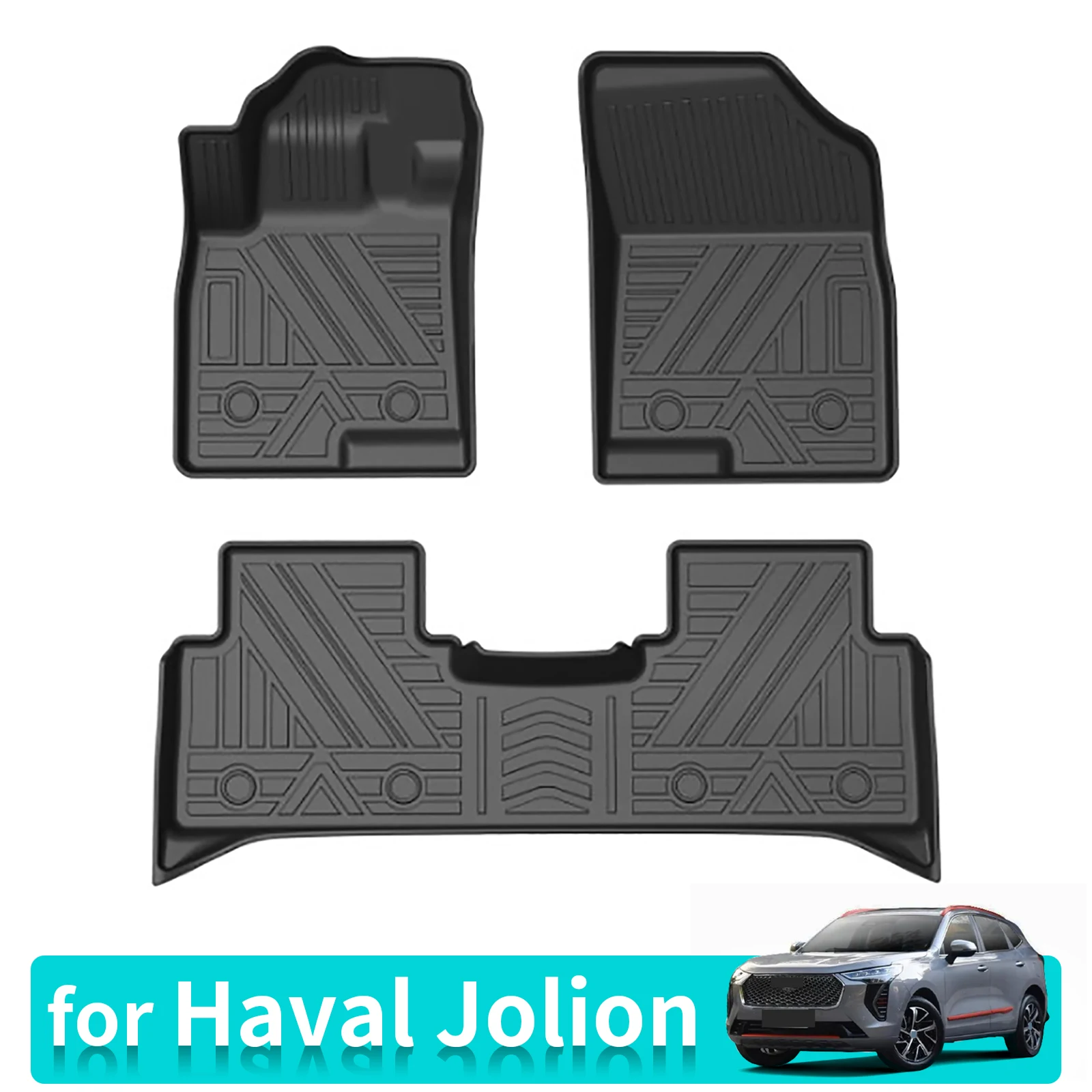 

Car Floor Mats for Haval Jolion 2021-2023 Pad TPE Trunk Backrest