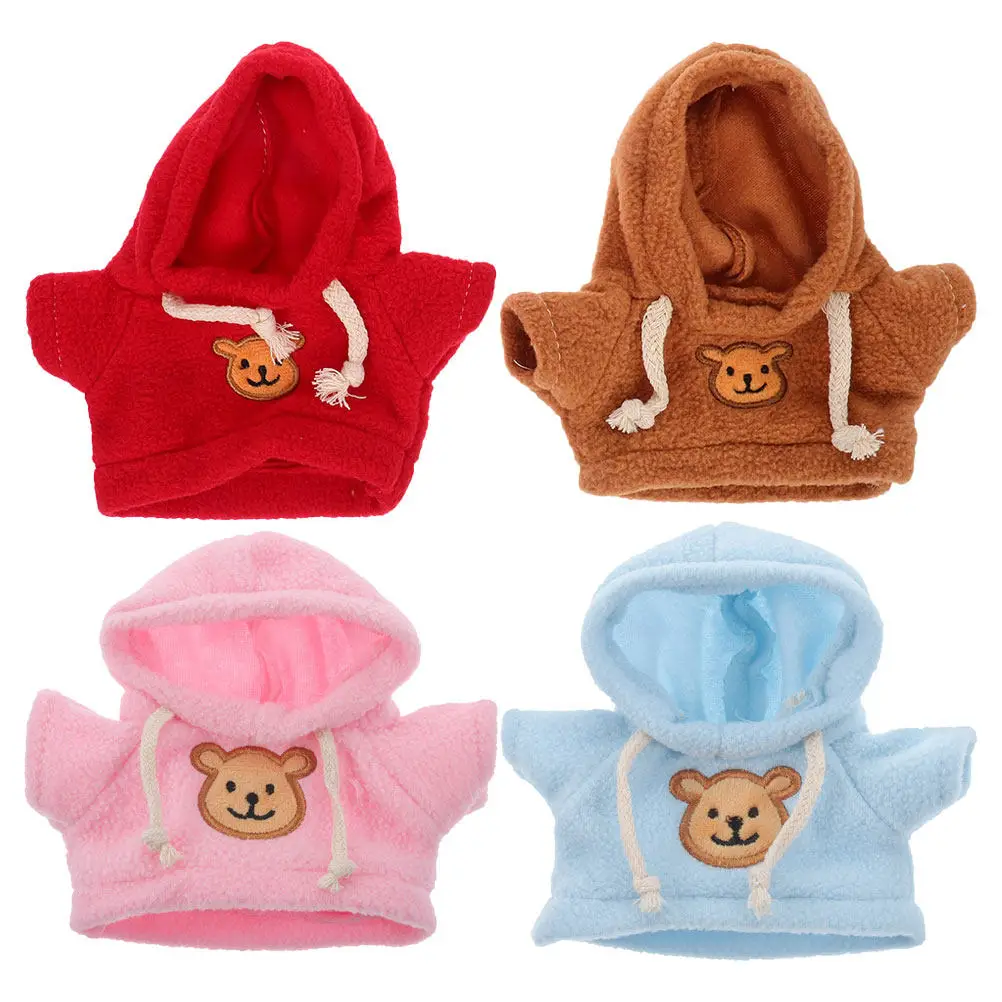 4Pcs Replaceable Bear Hoodies Soft Fabric Soft for Small Stuffed Animal Apparel Bear Clothes Accessories Clothes