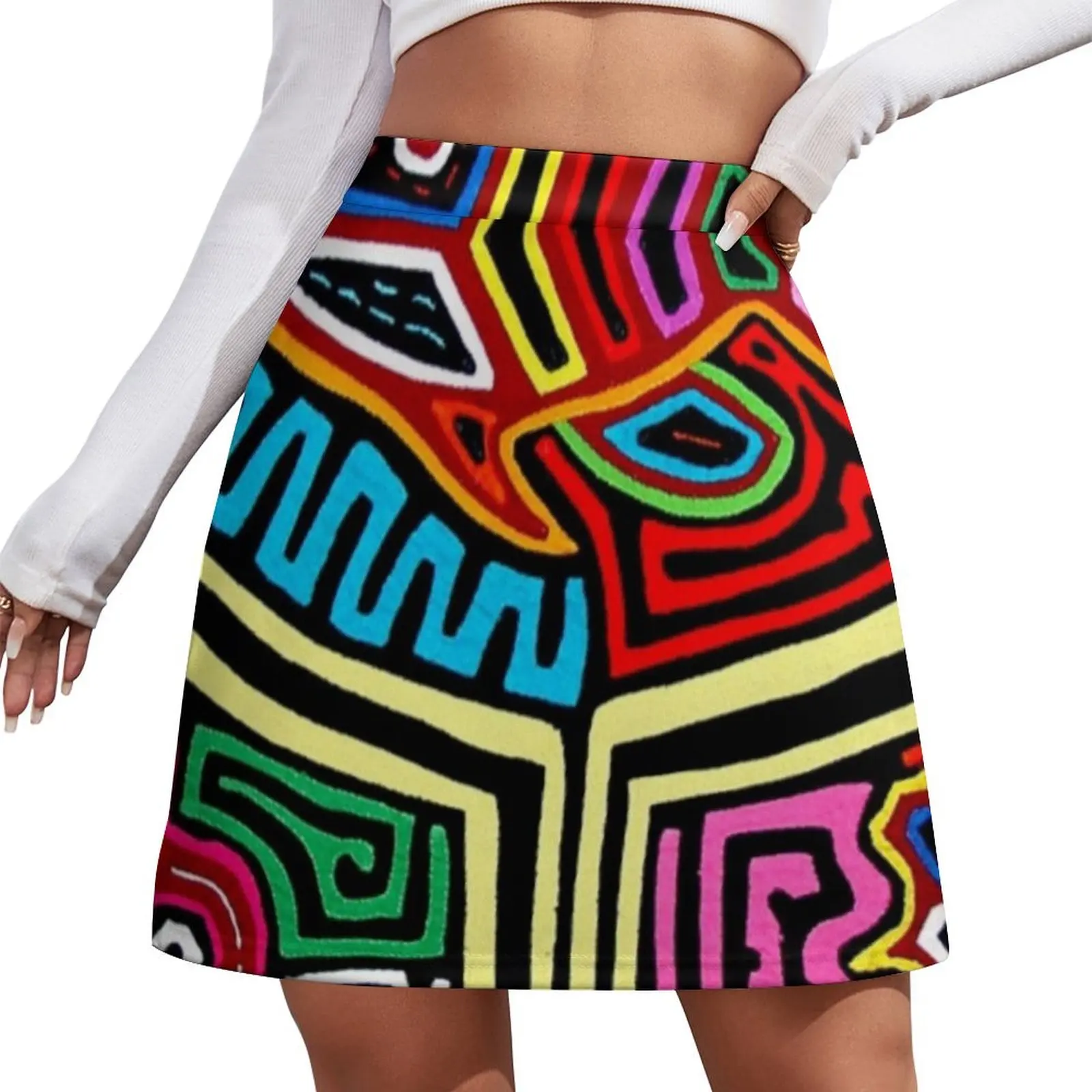 

Мини-юбка Mola de Panama, корейская женская одежда, мини-юбка, женская летняя юбка, короткие юбки для женщин