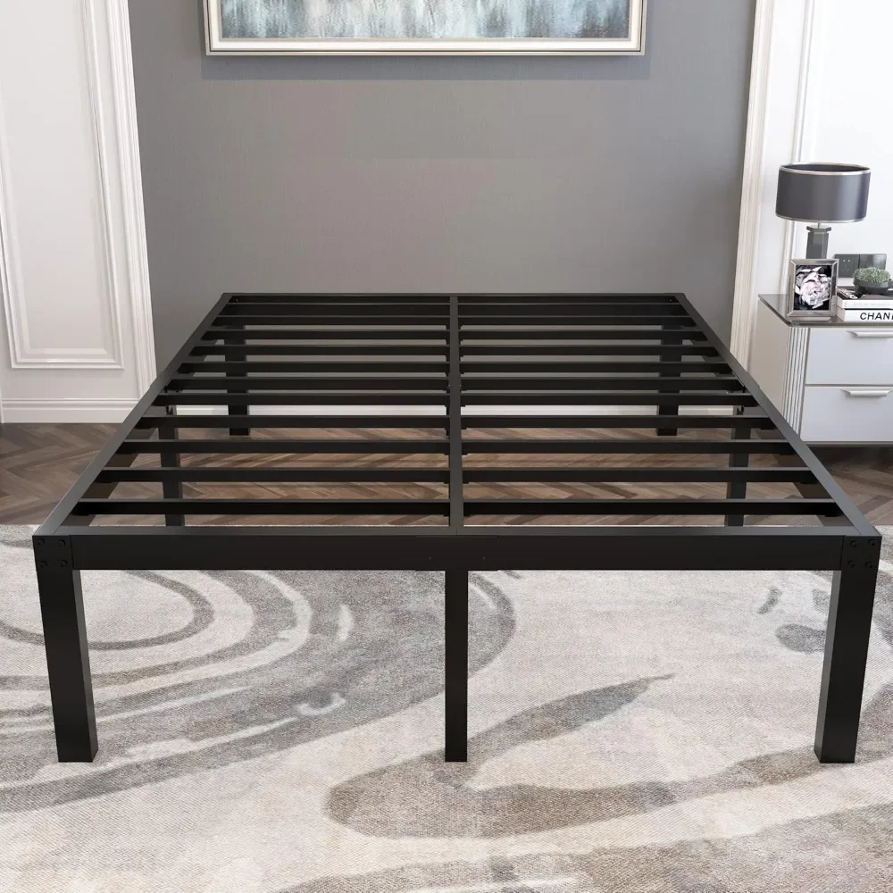 

18 Inch Tall and Strong Platform Metal Bed Frame/Easy Assembly Mattress Foundation/ 4000lbs Heavy Duty Frame