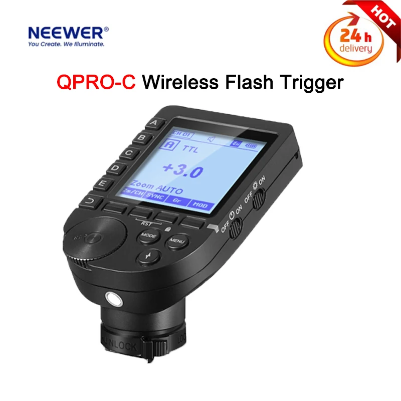 

NEEWER QPRO-C TTL HSS Wireless Flash Trigger OLED Touch Screen for Canon