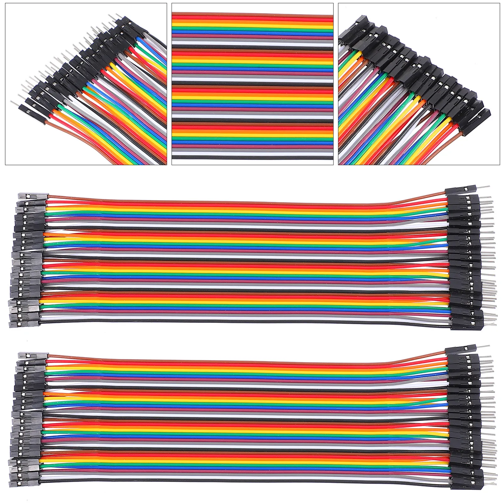 

Набор из 40-контактных предварительно сформированных ленточных кабелей для макетных плат, без пайки, для прототипирования и экспериментальных плат