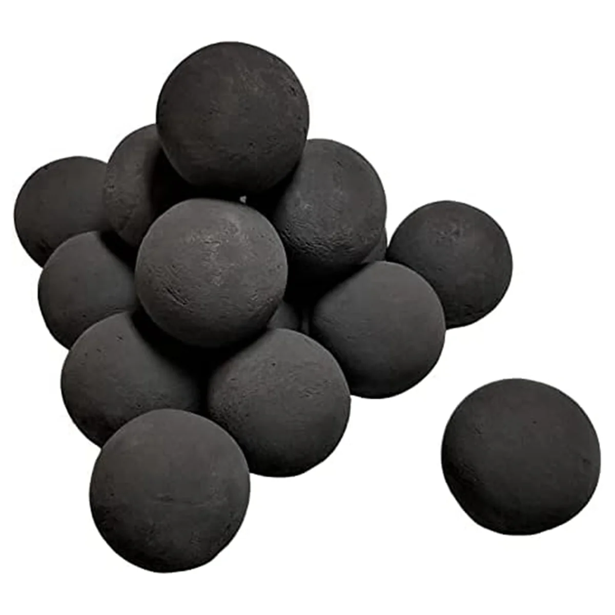 

Ceramic Fire Balls for Indoor and Outdoor Fire Pits (Set of 15 - 3inch Diameter)