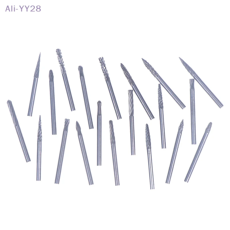 {YY28} 3*3 Single/Double Cut Tungsten Carbide Rotary File Hard Alloy Rotary Bur Drill Bit Engraving Cutter Grinding Head