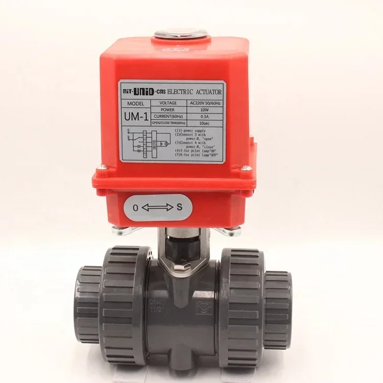 Electric Ball Valve plastic upvc 2 inch 4 inch 2-3 way 110v 120V AC Motorized Ball Valve for water pipe motor valve