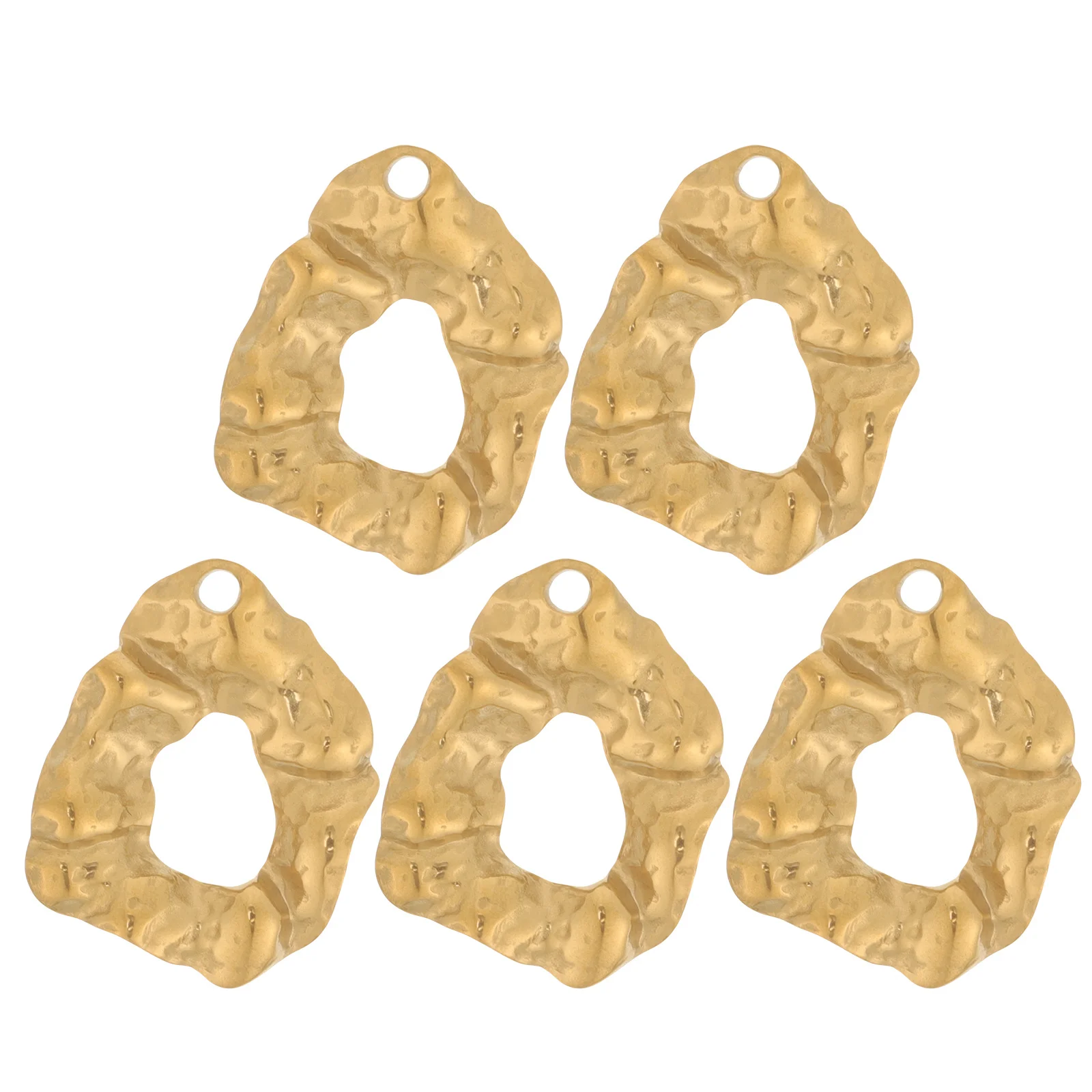 

5pcs Water Drop Stainless Steel Dangle Drop Charms For Diy Earrings Jewelry Making Pendants Craft Charms Earring Decor Handmade