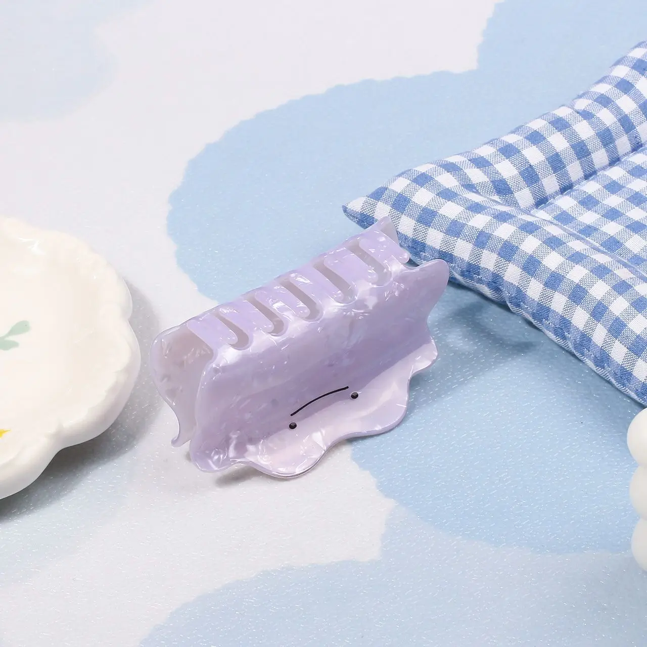 Pokémon Ditto Hair Clip Purple Cute Girl Bun Hair Clip Back of Head Hair Accessory Clip Cartoon Fun Friend Gift view 4