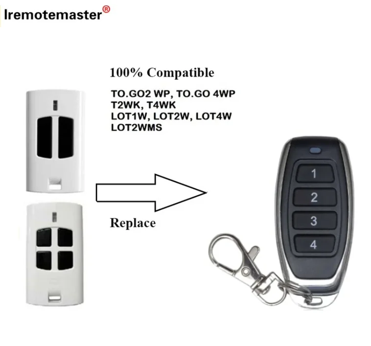 

Для пульта дистанционного управления GO WV 2WV TO.GO 2WV TOGO 2WV 433 МГц гаражные ворота подвижный код ARC кодирование TOGO 2VA 4VA