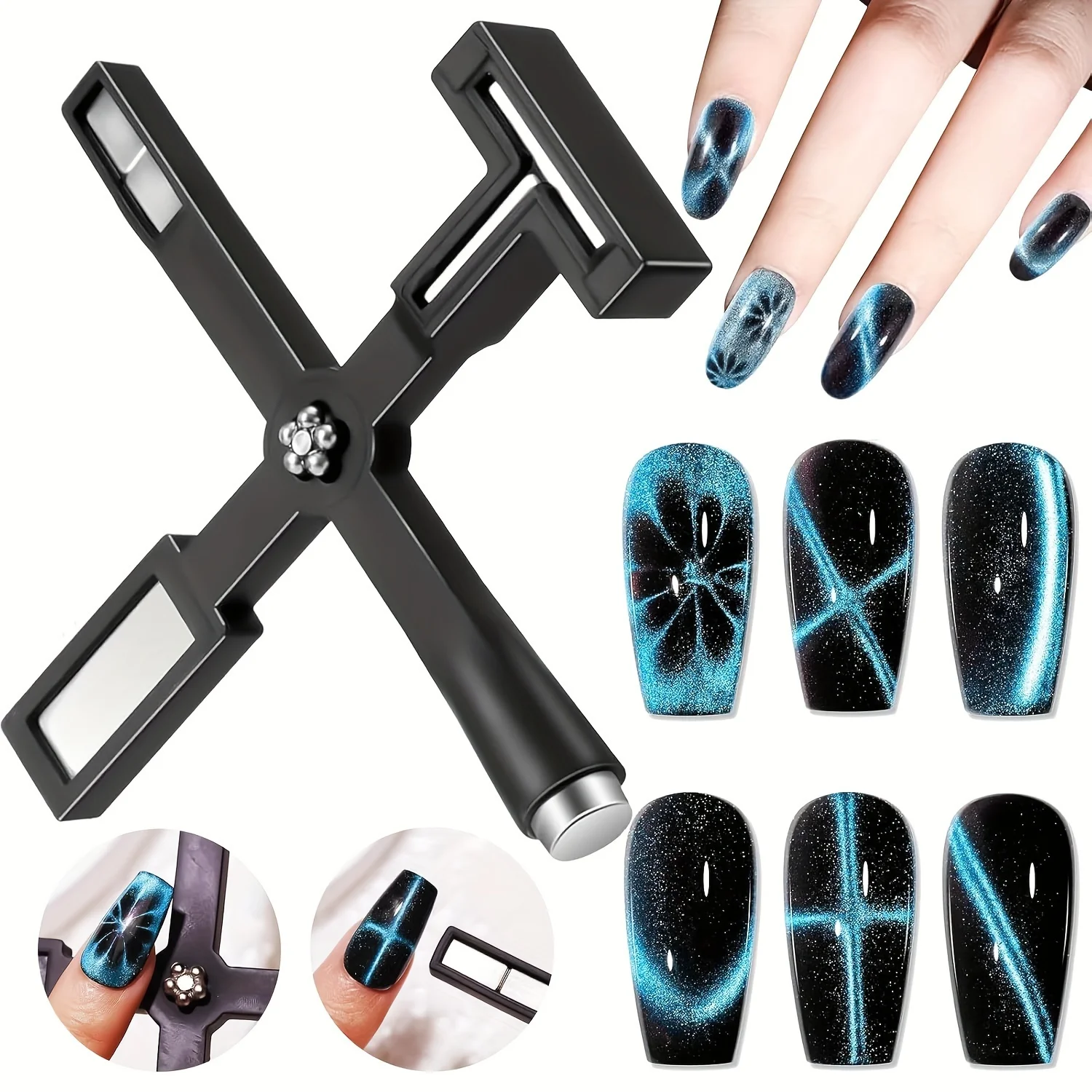 5 In 1 Nail Strong Cat Eye Magnet UV/LED Gel High Quality Nail Magnetic Multifunctional Stick For Manicure Art Design Nail Tools