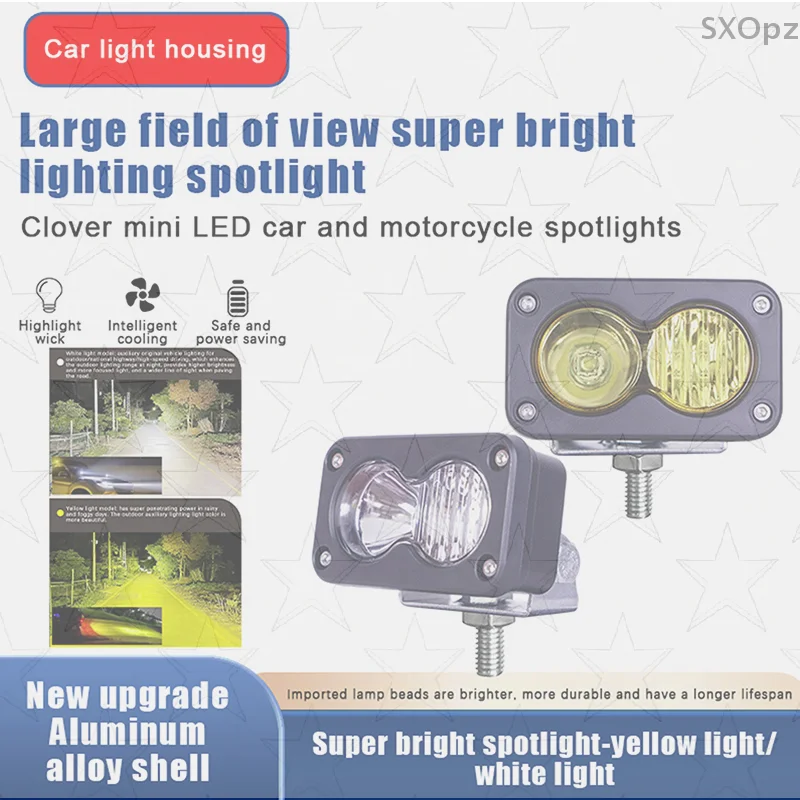 

White Yellow 3 Inch LED Spotlight, Offroad Driving Lamp for Pickup Truck Motorcycle