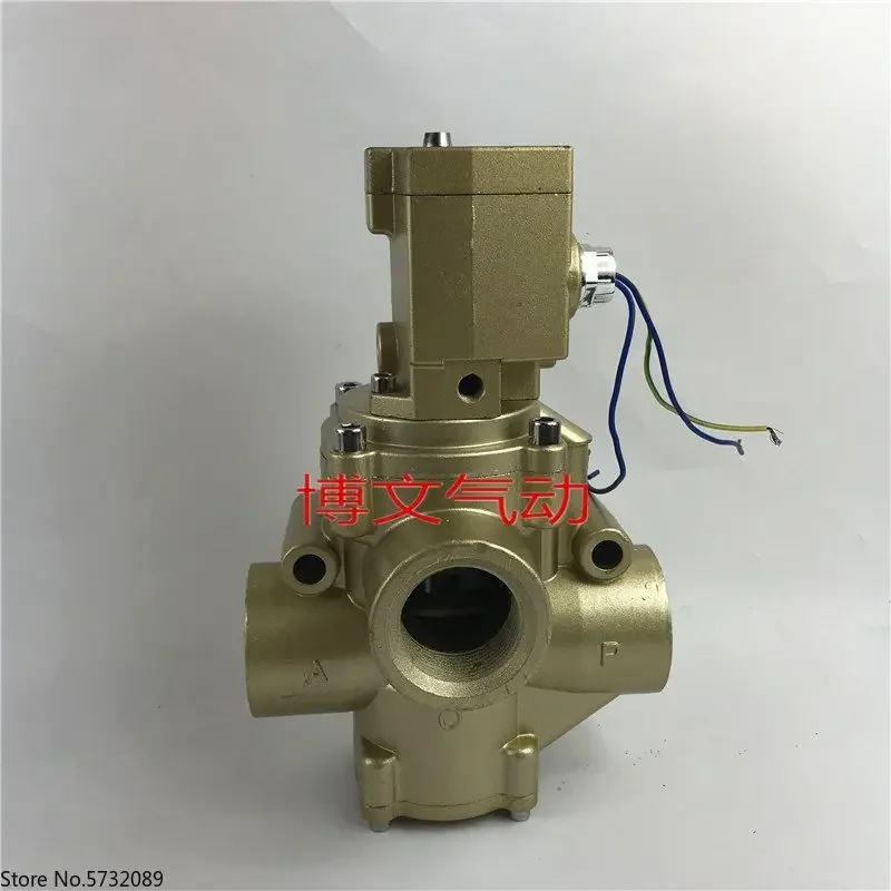 صمام التوقف K23JD-40W-L صمام الملف اللولبي العكسي ثنائي الموقف ثلاثي المواضع DN40 خيط 1.5 بوصة #3