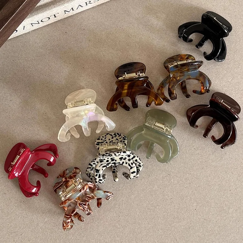 

Новый ацетатный зажим для хвоста длиной 4,5 см — женский элегантный коготь из волос акулы, шикарный потиличный аксессуар для волос для изысканного стиля