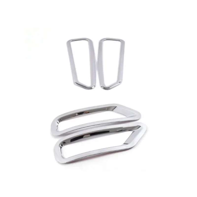 For LIFAN X60 2011 2012 2013 2014 2015 ABS Chrome Rear Fog light Lamp Cover Trim Front fog lamp cover trim Car Styling