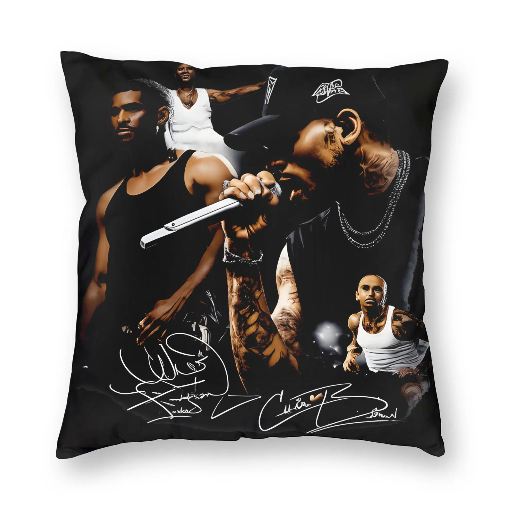 Chris Brown And Usher The Rb Tour Pillow Cover  Raymond And Brown Cushion Cover Funny Pillow Case For Chair Sofa Home Decor
