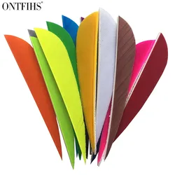 50 Pcs Right Wing 3 Inch Water Drop Shape Archery Traditional Feather Arrow Fletching For Bamboo Carbon Shaft