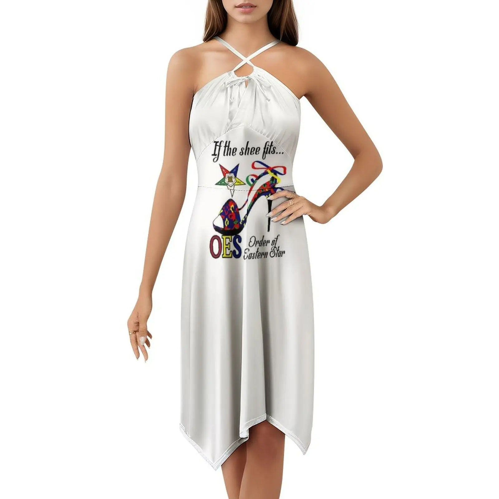 مضحك Oes Order Of The Eastern Star Logo Sistars If فستان على الطراز الكوري للنساء فستان كاجوال أنيق للحفلات أو الارتداء اليومي