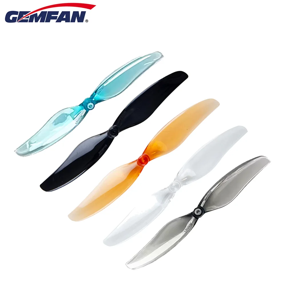4 Pairs Gemfan 75mm 2-Blade PC Propeller 1mm 1.5mm For Tello FPV Freestyle 3inch Hurricane Drone Replacement DIY Parts
