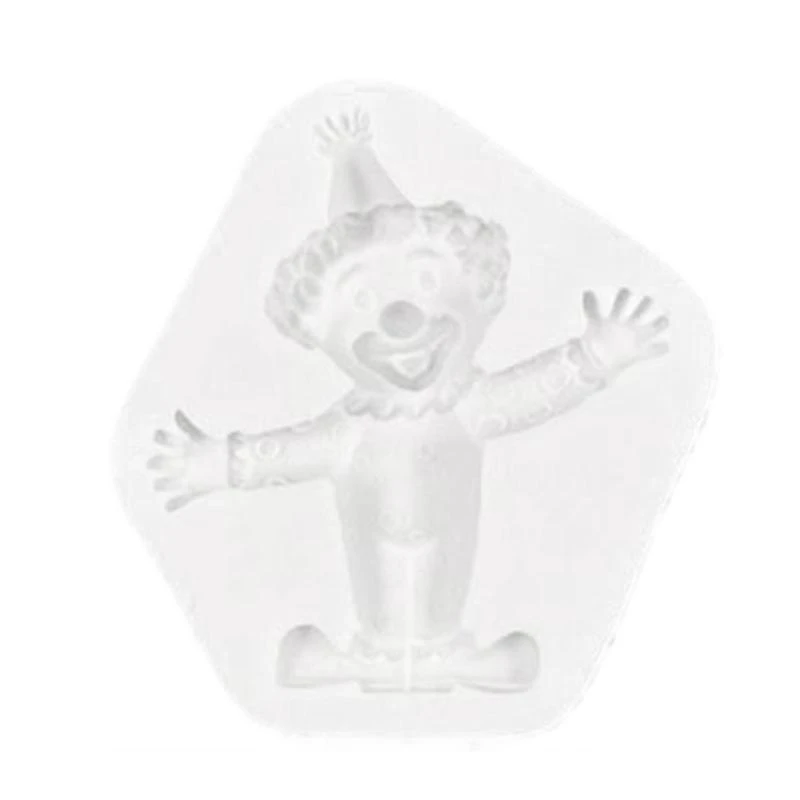 

for Creative Halloween Clown Fondant Cake Silicone Mold Pastry Chocolate Mould Candy Mold DIY Baking Tool