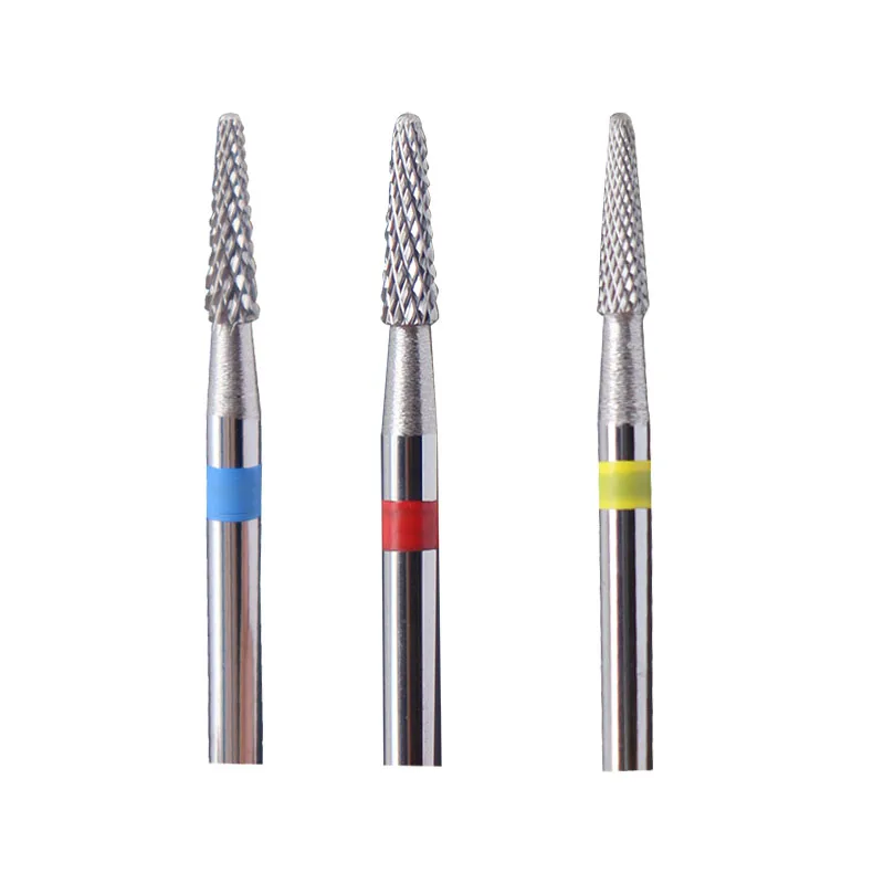 4 Grits Carbide Nail Drill Bit Electric Milling Cutter for Manicure Rotate Burr Remove Gel Polish Tools Nail Files Accessory